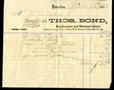 Paper: [Receipt from Thomas Bond to William M. Rice - April 22, 1868]