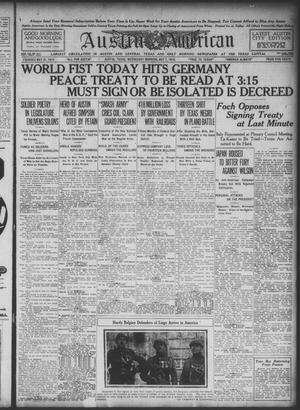 Primary view of Austin American (Austin, Tex.), Ed. 1 Wednesday, May 7, 1919