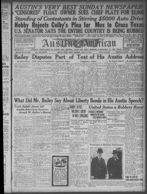 Primary view of object titled 'Austin American (Austin, Tex.), Ed. 1 Sunday, April 25, 1920'.