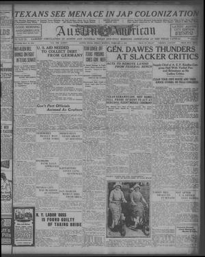Primary view of object titled 'Austin American (Austin, Tex.), Ed. 1 Friday, February 4, 1921'.