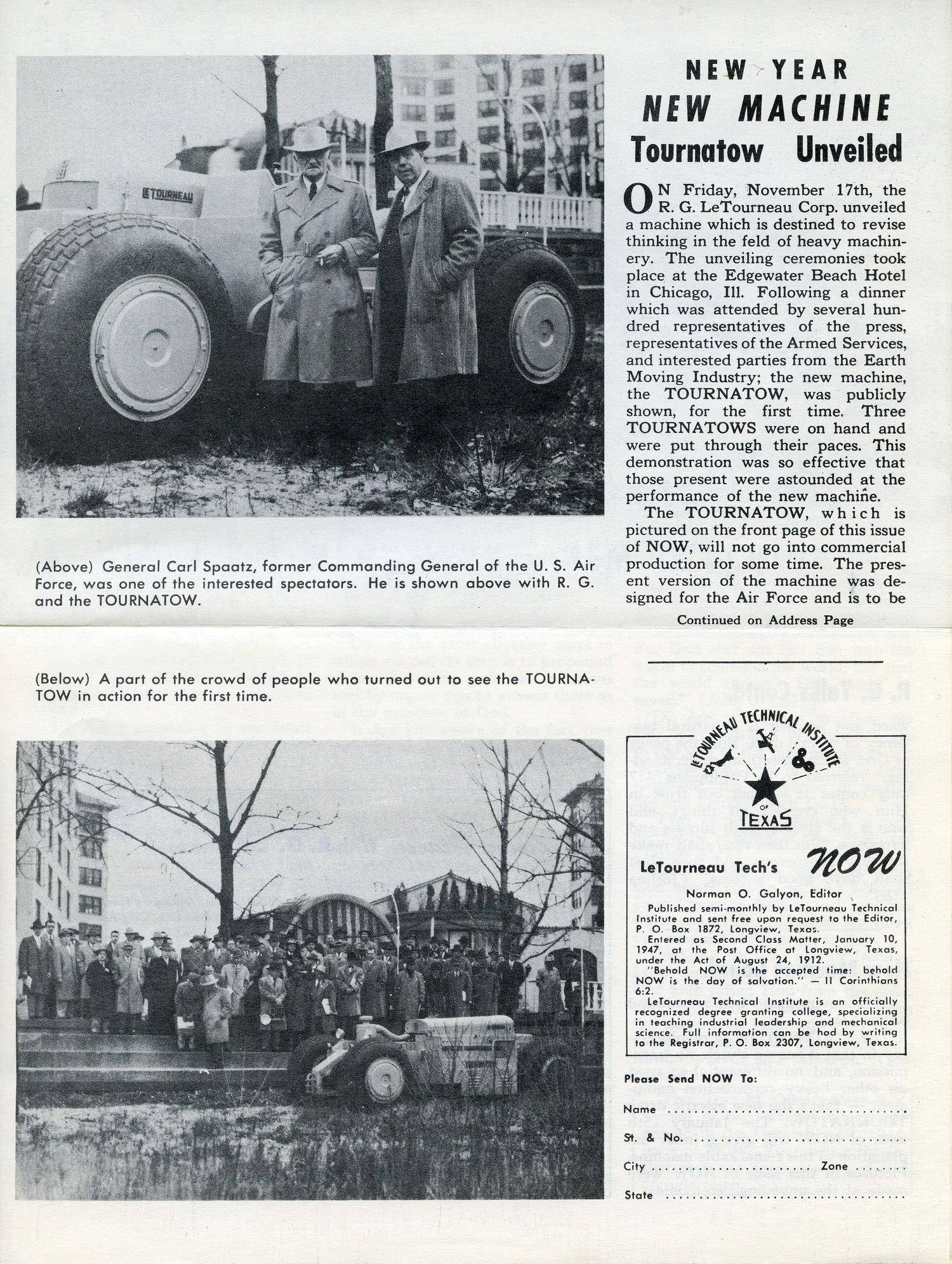 LeTourneau Tech's NOW, Volume 5, Number 1, January 1, 1951
                                                
                                                    4
                                                