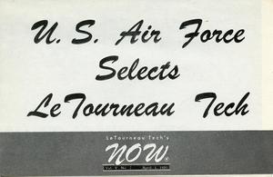 Primary view of object titled 'LeTourneau Tech's NOW, Volume 5, Number 7, April 1, 1951'.