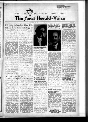 Primary view of object titled 'The Jewish Herald-Voice (Houston, Tex.), Vol. 48, No. 10, Ed. 1 Thursday, June 11, 1953'.