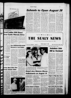 Primary view of object titled 'The Sealy News (Sealy, Tex.), Vol. 91, No. 21, Ed. 1 Thursday, August 17, 1978'.