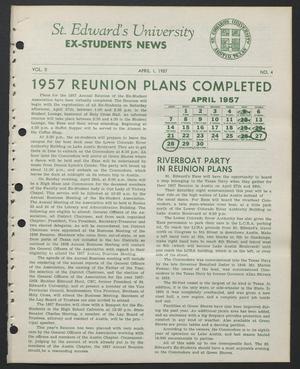 Primary view of object titled 'St. Edward's University Ex-Students News (Austin, Tex.), Vol. 2, No. 4, Ed. 1 Monday, April 1, 1957'.