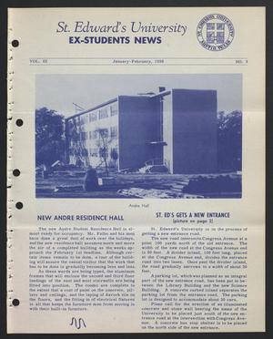 Primary view of object titled 'St. Edward's University Ex-Students News (Austin, Tex.), Vol. 3, No. 3, Ed. 1 Wednesday, January 1, 1958'.