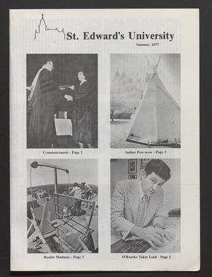 Primary view of object titled 'St. Edward's University Newsletter (Austin, Tex.), Vol. 21, No. 2, Ed. 1 Wednesday, June 1, 1977'.
