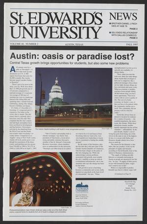 St. Edward's University News (Austin, Tex.), Vol. 40, No. 2, Ed. 1 Monday, September 1, 1997