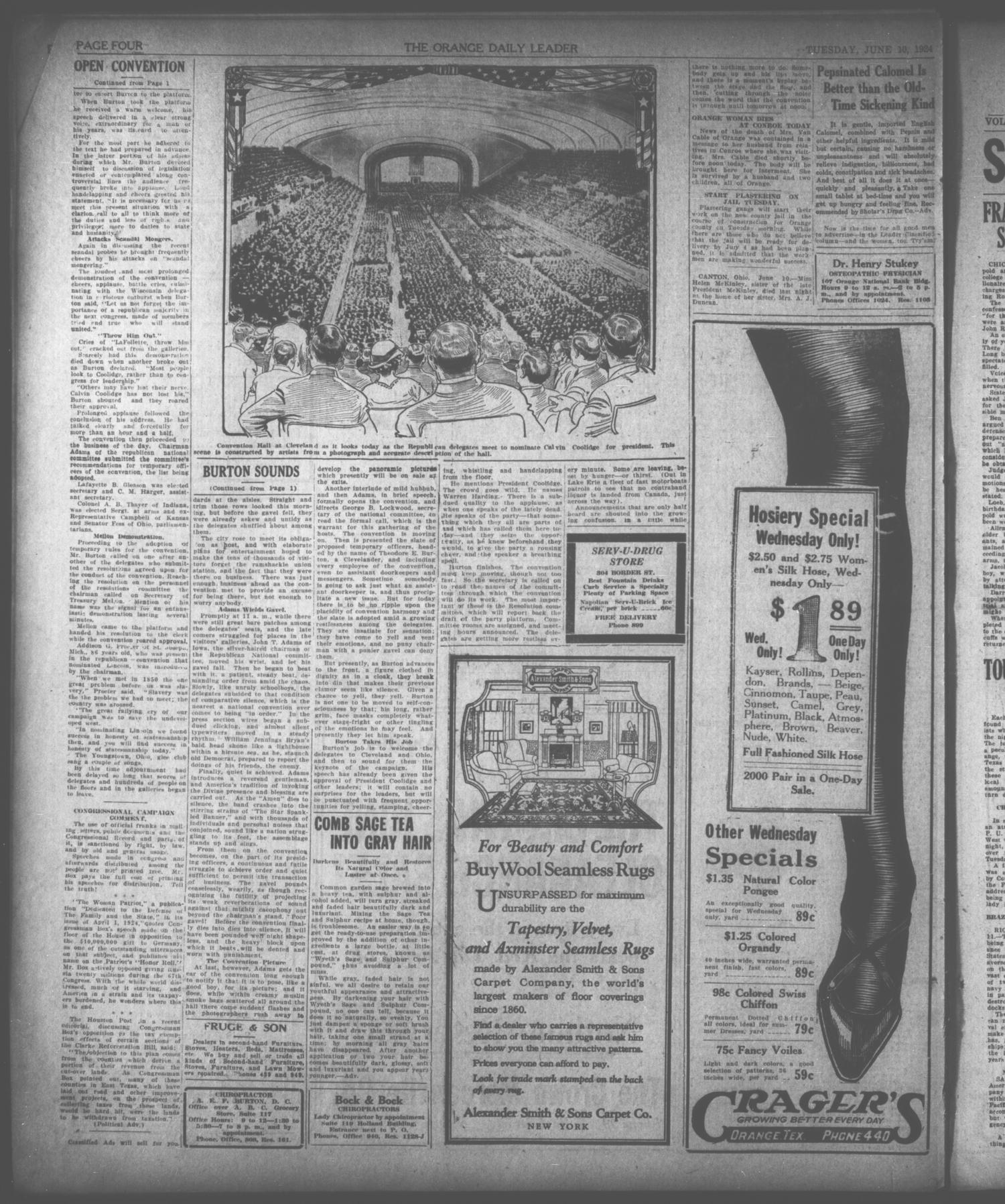 The Daily Leader (Orange, Tex.), Vol. 10, No. 138, Ed. 1 Tuesday, June 10, 1924
                                                
                                                    [Sequence #]: 4 of 4
                                                