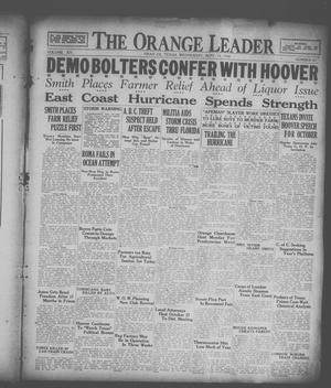 Primary view of object titled 'The Orange Leader (Orange, Tex.), Vol. 15, No. 67, Ed. 1 Wednesday, September 19, 1928'.
