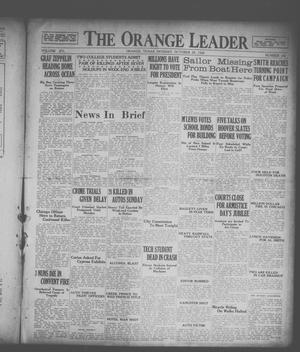 Primary view of object titled 'The Orange Leader (Orange, Tex.), Vol. 15, No. 100, Ed. 1 Monday, October 29, 1928'.