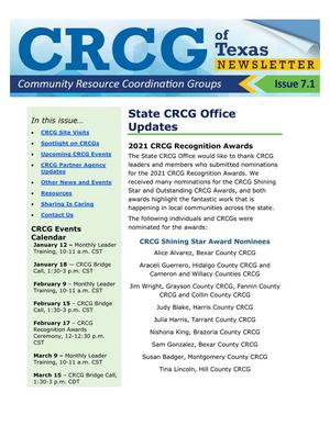 CRCG Newsletter, Number 7.1, January 2022