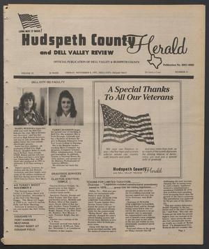Primary view of object titled 'Hudspeth County Herald and Dell Valley Review (Dell City, Tex.), Vol. 35, No. 11, Ed. 1 Friday, November 8, 1991'.