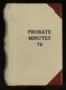 Book: Travis County Probate Records: Probate Minutes 78