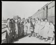 Photograph: [Eleanor Roosevelt With Girl Scouts]