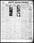 Newspaper: Denton Record-Chronicle (Denton, Tex.), Vol. 37, No. 265, Ed. 1 Monda…