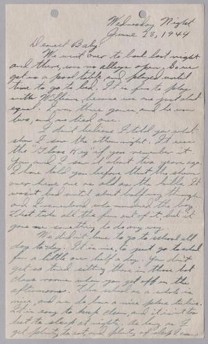 Primary view of object titled '[Letter from Joe Davis to Catherine Davis - June 28, 1944]'.