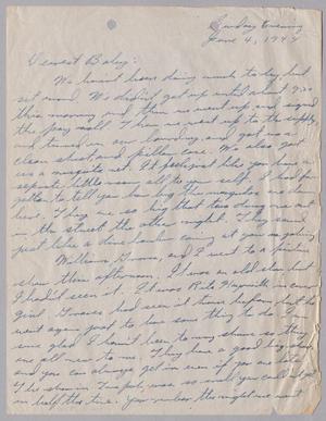 Primary view of object titled '[Letter from Joe Davis to Catherine Davis - June 4, 1944]'.