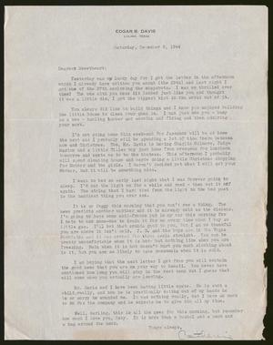 Primary view of object titled '[Letter from Catherine Davis to Joe Davis - December 9, 1944]'.