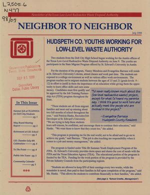 Primary view of object titled 'Neighbor to Neighbor, July 1998'.