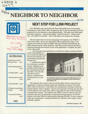 Primary view of object titled 'Neighbor to Neighbor, June 1996'.