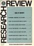 Journal/Magazine/Newsletter: Research Review, Volume 2, Number 5, Spring 1976