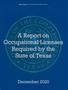 Primary view of A Report on Occupational Licenses Required by the State of Texas