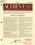Journal/Magazine/Newsletter: Achieve!, Volume 1, Number 4, August 1989