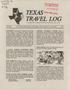 Journal/Magazine/Newsletter: Texas Travel Log, November 1987