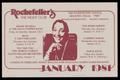 Pamphlet: [Rockefeller's Event Calendar: January 1981]