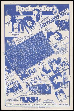 Primary view of object titled '[Rockefeller's Event Calendar: November 1983]'.