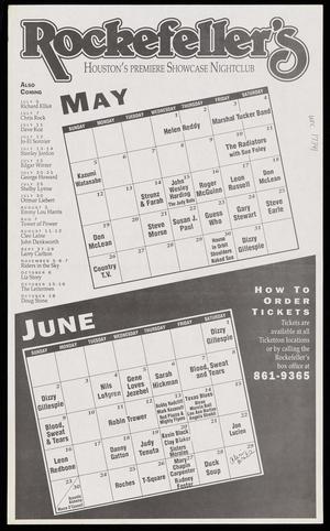 Primary view of object titled '[Rockefeller's Event Calendar: May and June 1991]'.