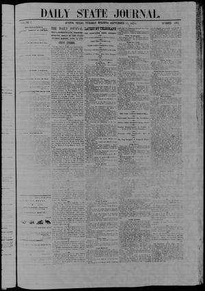 Primary view of object titled 'Daily State Journal. (Austin, Tex.), Vol. 1, No. 193, Ed. 1 Tuesday, September 13, 1870'.