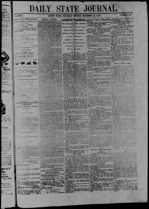 Primary view of Daily State Journal. (Austin, Tex.), Vol. 1, No. 278, Ed. 1 Thursday, December 22, 1870