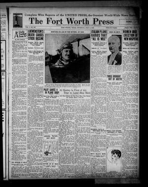 Primary view of object titled 'The Fort Worth Press (Fort Worth, Tex.), Vol. 7, No. 237, Ed. 1 Thursday, July 5, 1928'.