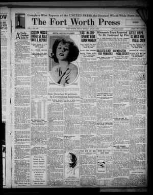 Primary view of object titled 'The Fort Worth Press (Fort Worth, Tex.), Vol. 7, No. 240, Ed. 1 Monday, July 9, 1928'.