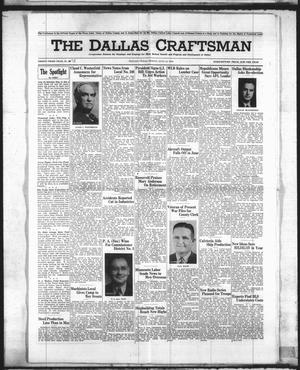 Primary view of object titled 'The Dallas Craftsman (Dallas, Tex.), Vol. 33, No. 28, Ed. 1 Friday, July 14, 1944'.