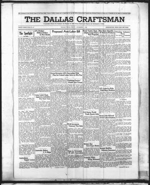 Primary view of object titled 'The Dallas Craftsman (Dallas, Tex.), Vol. 33, No. 47, Ed. 1 Friday, December 1, 1944'.