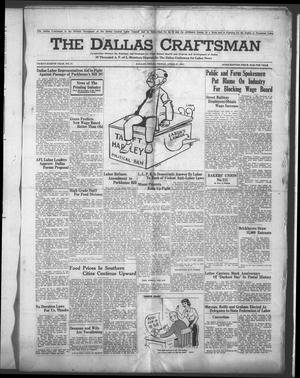 Primary view of object titled 'The Dallas Craftsman (Dallas, Tex.), Vol. 38, No. 21, Ed. 1 Friday, April 27, 1951'.