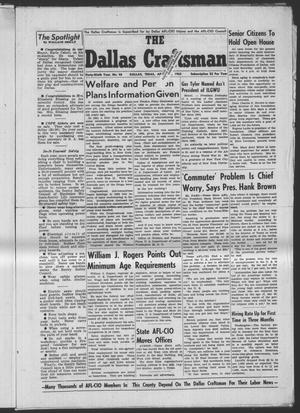 Primary view of object titled 'The Dallas Craftsman (Dallas, Tex.), Vol. 49, No. 46, Ed. 1 Friday, April 12, 1963'.