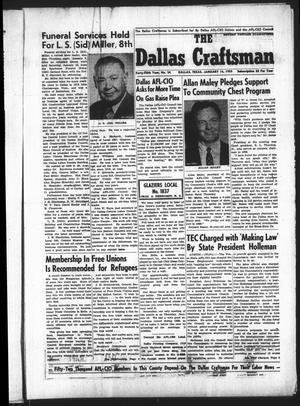 Primary view of object titled 'The Dallas Craftsman (Dallas, Tex.), Vol. 45, No. 34, Ed. 1 Friday, January 16, 1959'.