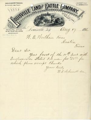 Primary view of object titled 'Louisville Land and Cattle Company'.