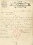 Letter: W. A. Morris, County Surveyor Montague County