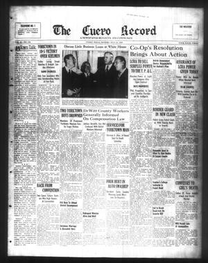 Primary view of object titled 'The Cuero Record (Cuero, Tex.), Vol. 45, No. 170, Ed. 1 Monday, July 24, 1939'.