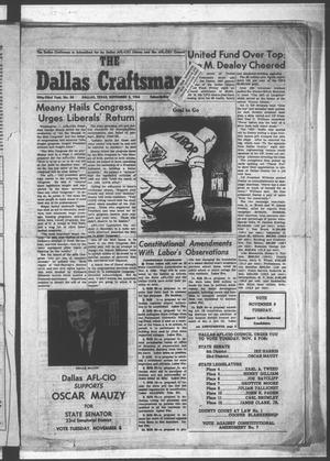 Primary view of object titled 'The Dallas Craftsman (Dallas, Tex.), Vol. 53, No. 24, Ed. 1 Friday, November 4, 1966'.