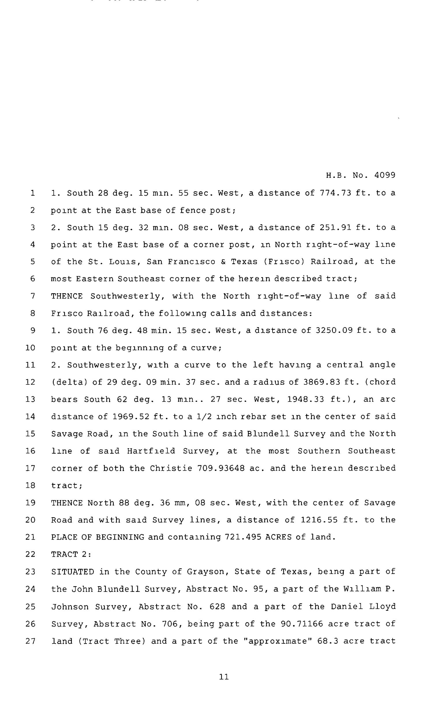 80th Texas Legislature, Regular Session, House Bill 4099, Chapter 1139
                                                
                                                    [Sequence #]: 11 of 19
                                                