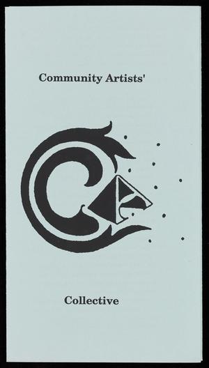 Primary view of object titled '[Pamphlet: Community Artists' Collection Donation Form]'.