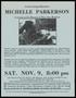 Pamphlet: [Flyer: Michelle Parkerson in Person at the Museum of Fine Arts, Hous…