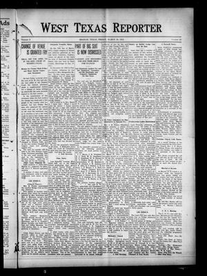 Primary view of object titled 'West Texas Reporter (Graham, Tex.), Vol. 3, No. 25, Ed. 1 Friday, March 19, 1915'.
