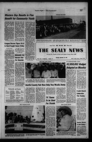 Primary view of object titled 'The Sealy News (Sealy, Tex.), Vol. 94, No. 27, Ed. 1 Thursday, September 24, 1981'.